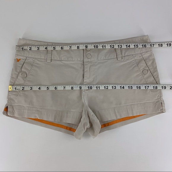 American Eagle Outfitters Beige Stretch Chino Shorts, 8 - Picture 12 of 16